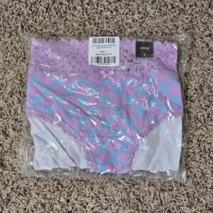 Torrid Size 2 (XXL) Cotton Mid Rise Hipster Lace Trim Panty